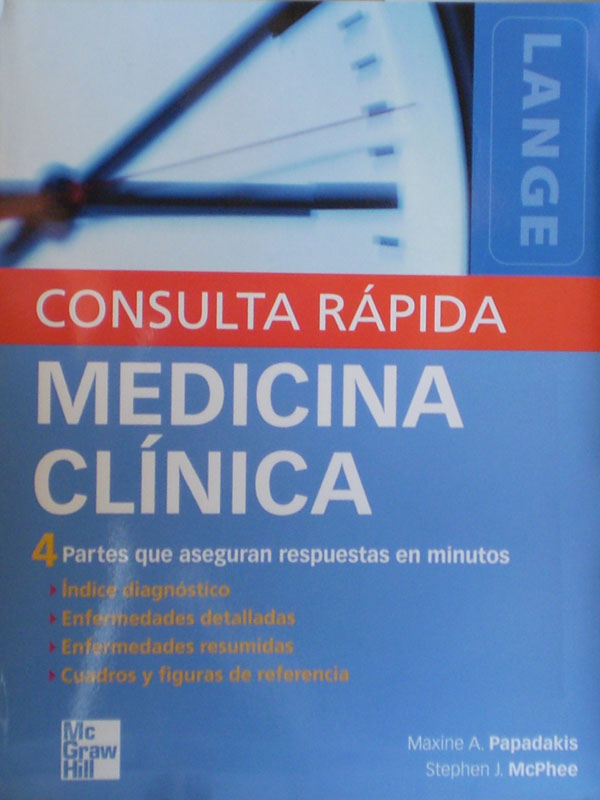 Libro: Consulta Rapida Medicina Clinica Lange Autor: Papadakis