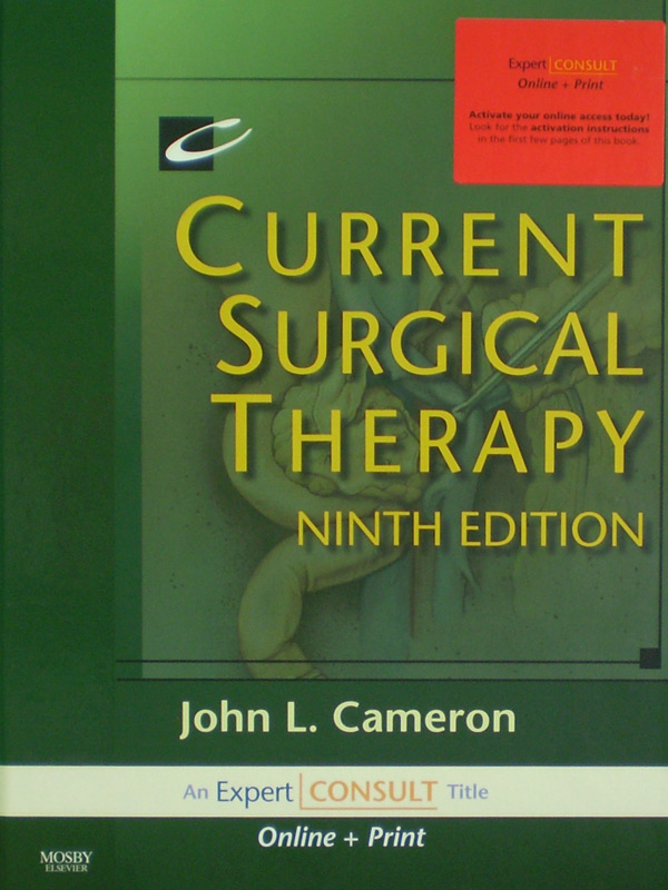 Libro: Current Surgical Therapy 9th. Editon Expert Consult Online and Print Autor: John L. Cameron