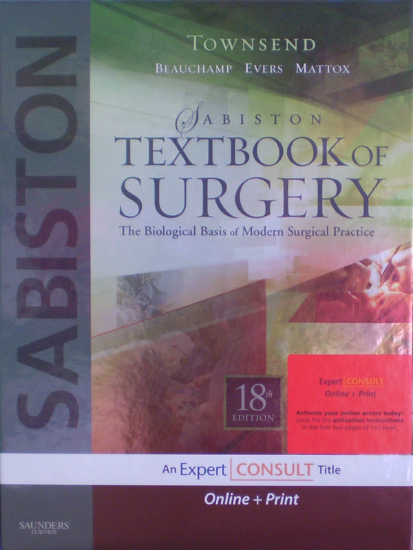 Libro: Sabinston Textbook of Surgery 18th. Edition Expert Consult Autor: Townsend