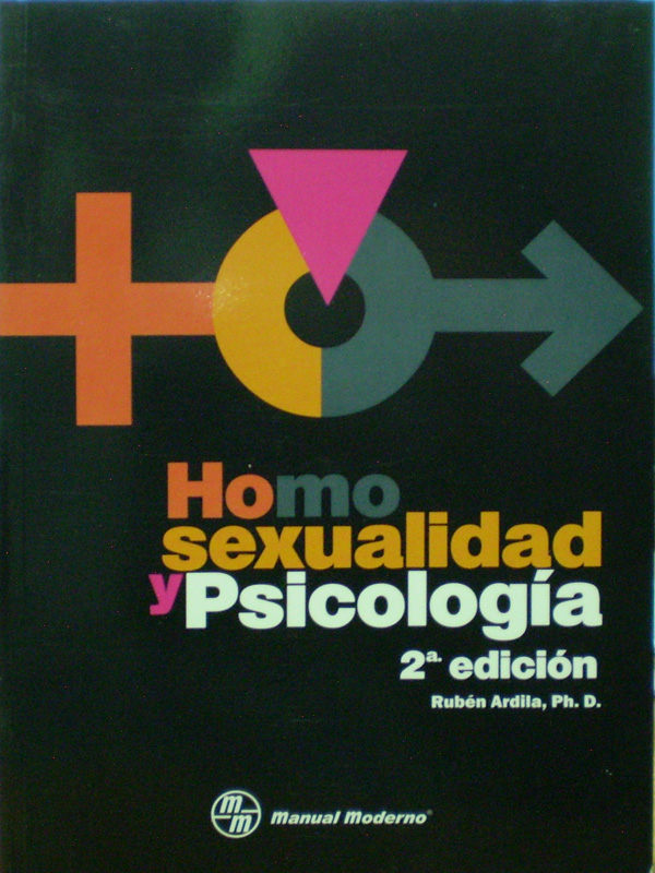 Libro: Homosexualidad y Psicologia 2a. Ed. Autor: Ruben Ardila
