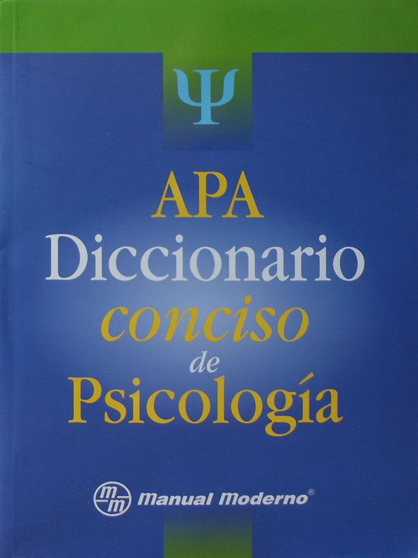 Libro: APA, Diccionario Conciso de Psicologia Autor: APA