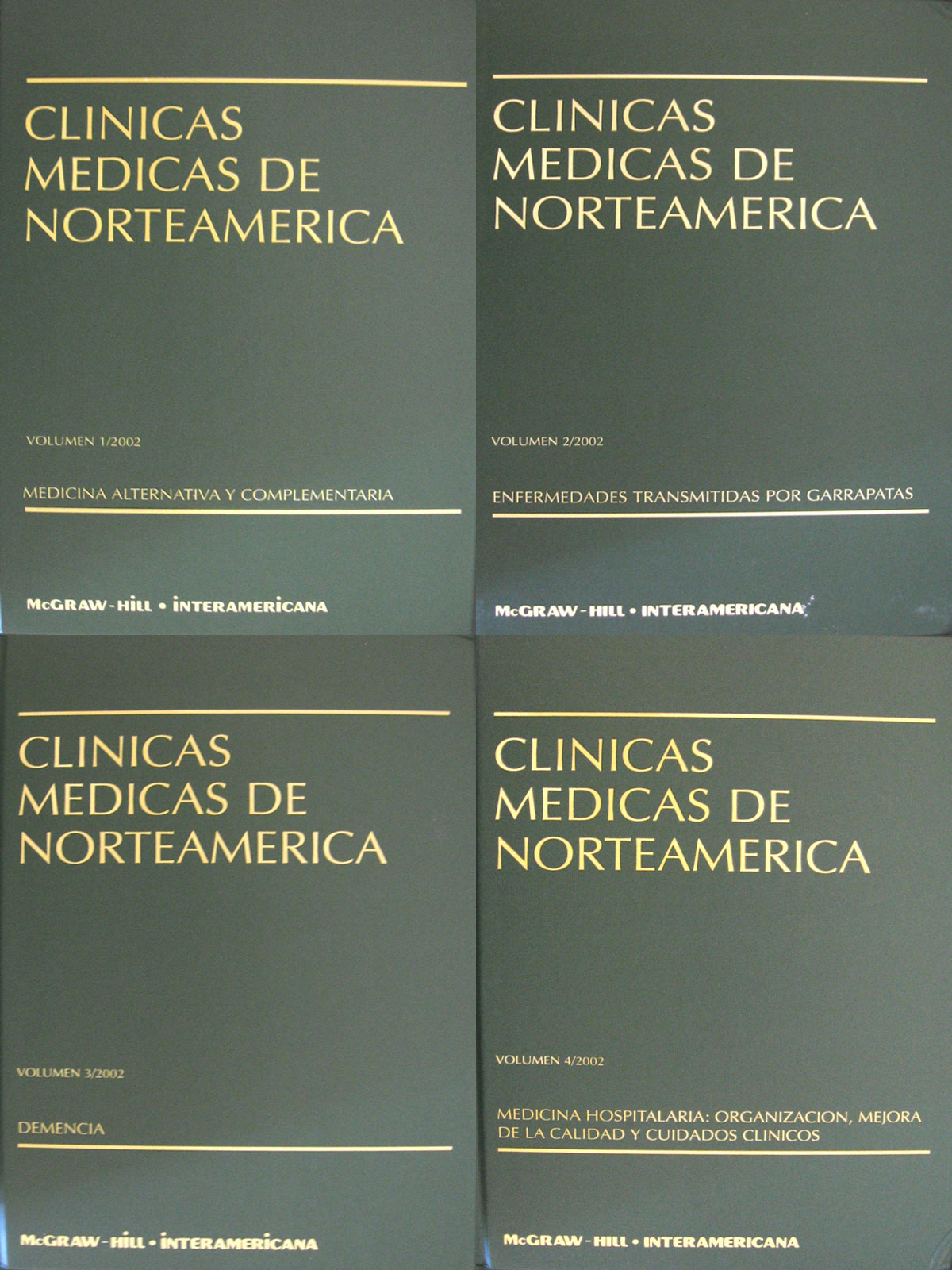 Libro: Clinicas Medicas  4 Vols. Set Autor: Clinicas de Norte America