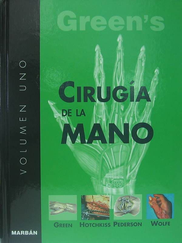 Libro: Cirugia de la Mano, Vol. 1 T.D. Gran Formato Autor: Green's